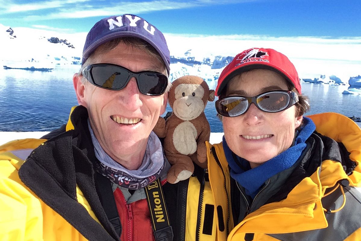 25A Jerome, Dangles And Charlotte On Cuverville Island On Quark Expeditions Antarctica Cruise